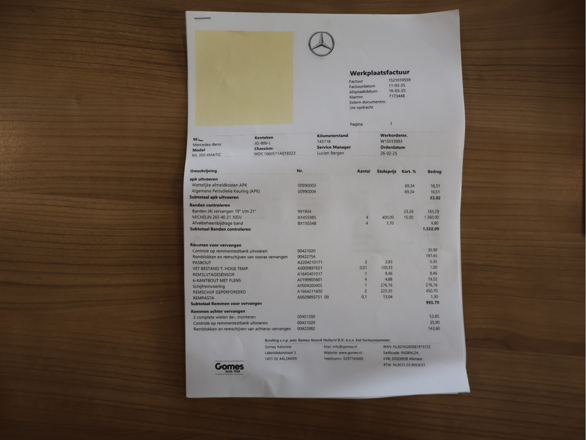 Mercedes-Benz M-Klasse ML350 Automaat