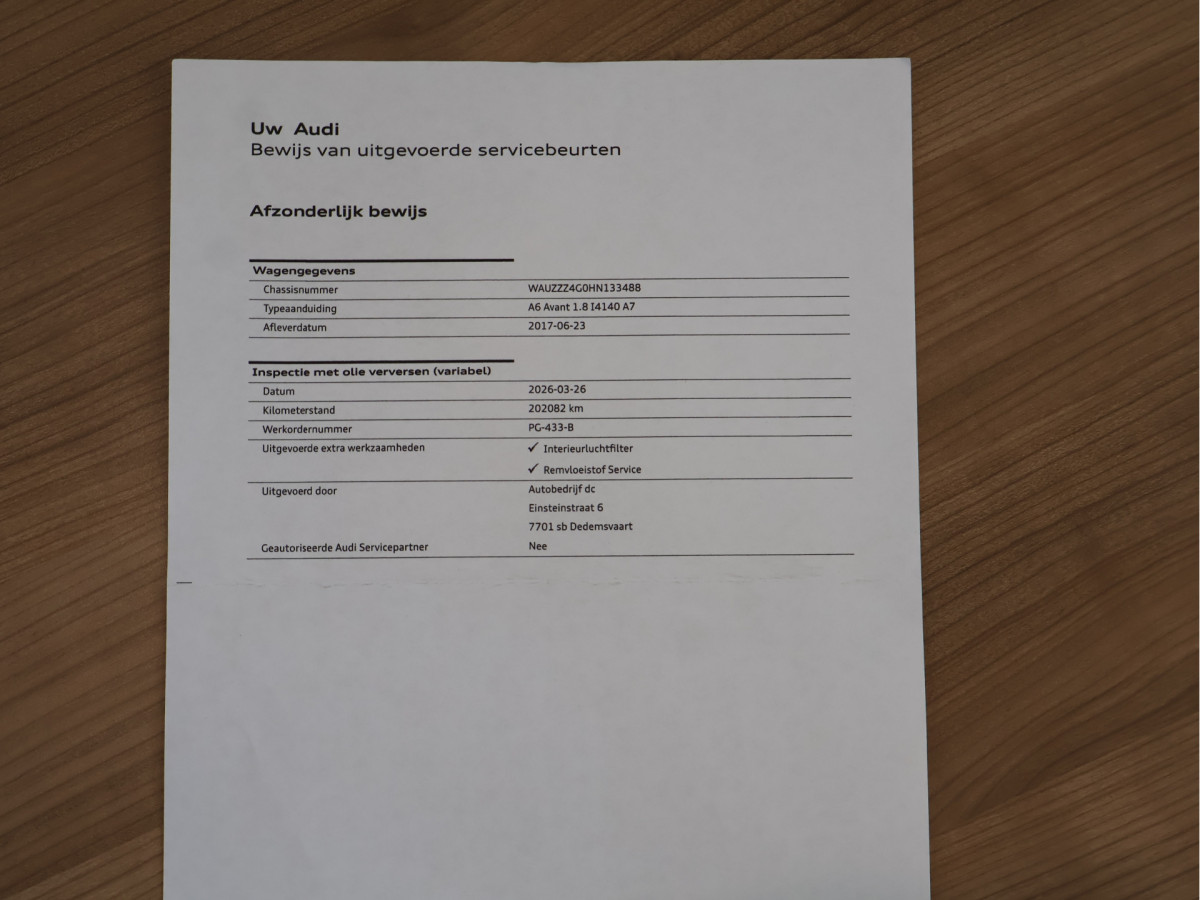 Audi A6 Avant 1.8 TFSI ultra S line Automaat